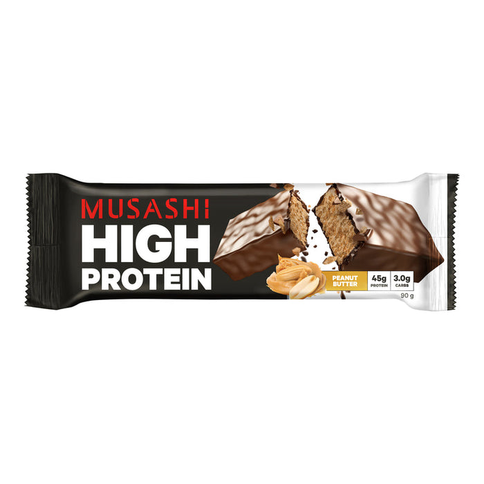 Musashi High Protein Bars 12 x 90g - Peanut Butter