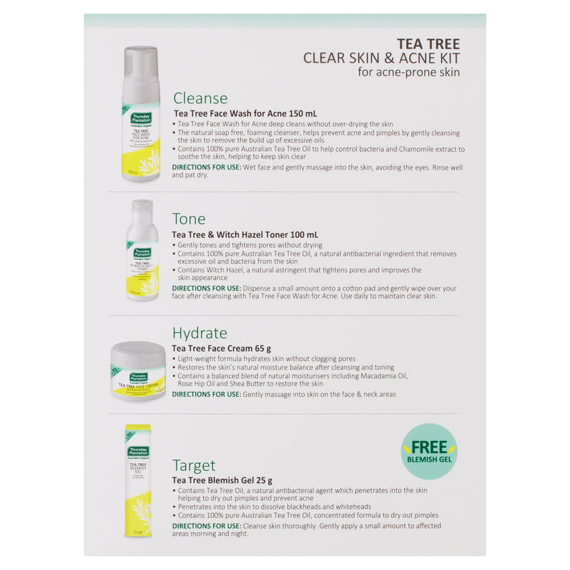 Thursday Plantation Tea Tree Clear Skin & Acne Kit