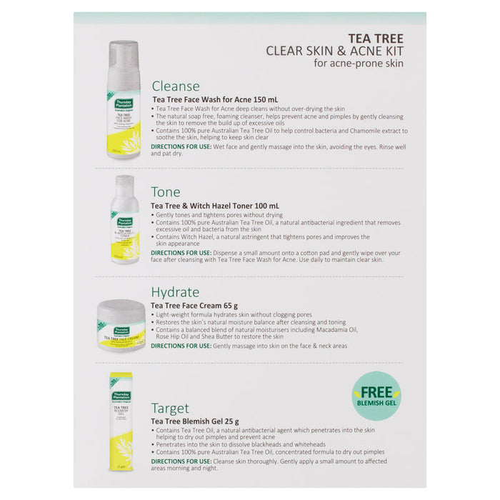 Thursday Plantation Tea Tree Clear Skin & Acne Kit