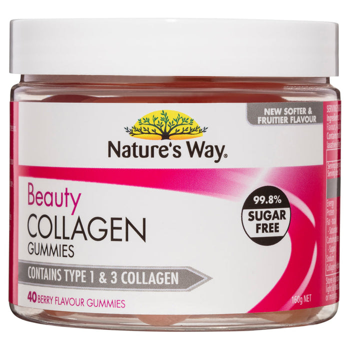 Natures Way NZ - Beauty Collagen Gummies 40 - Berry