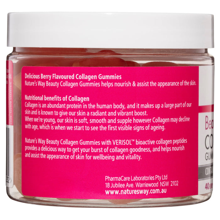 Natures Way NZ - Beauty Collagen Gummies 40 - Berry