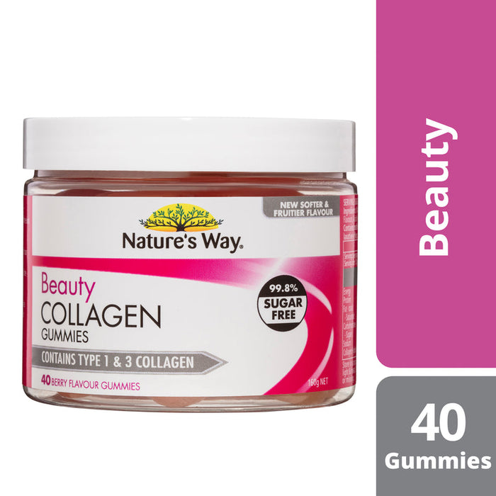 Natures Way NZ - Beauty Collagen Gummies 40 - Berry