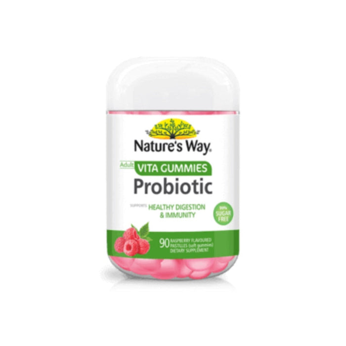 Natures Way NZ - Adult Vita Gummies Probiotic 90 - Raspberry