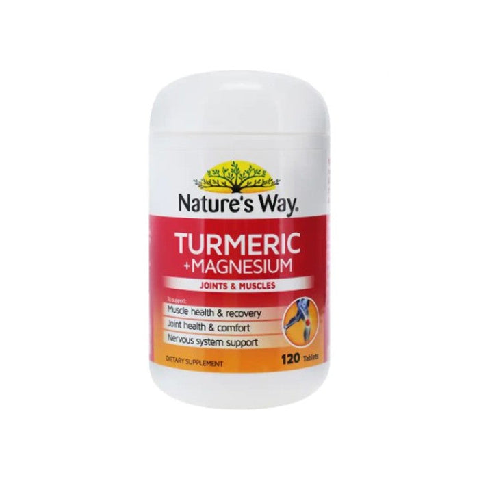 Natures Way NZ - Turmeric + Magnesium Tablets 120