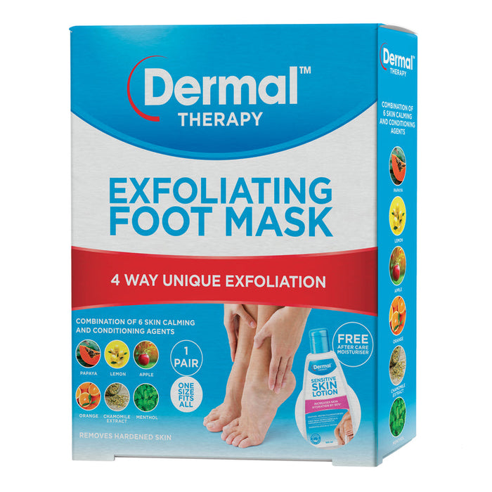 Dermal Therapy Exfoliating Foot Mask 1 Pair