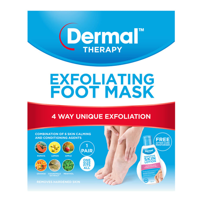 Dermal Therapy Exfoliating Foot Mask 1 Pair