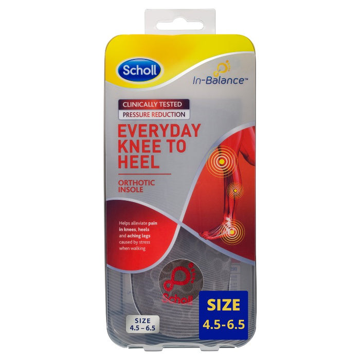 Scholl In-Balance Insole Knee To Heel - Small