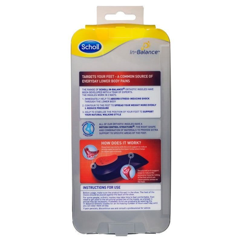 Scholl In-Balance Insole Knee To Heel - Small