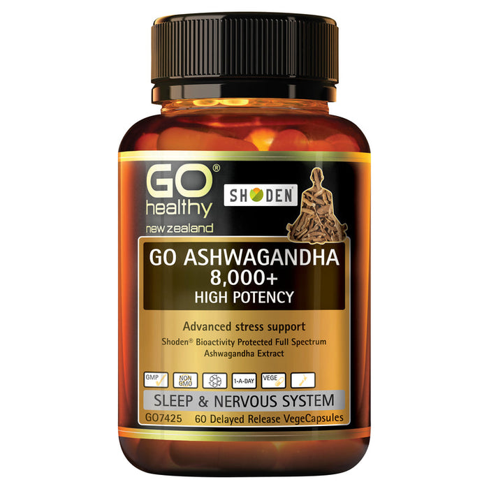 GO Healthy GO Ashwagandha 8000+ Capsules 60