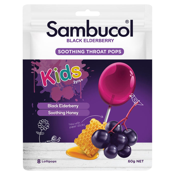 SAMBUCOL Soothing Throat Pops 8s