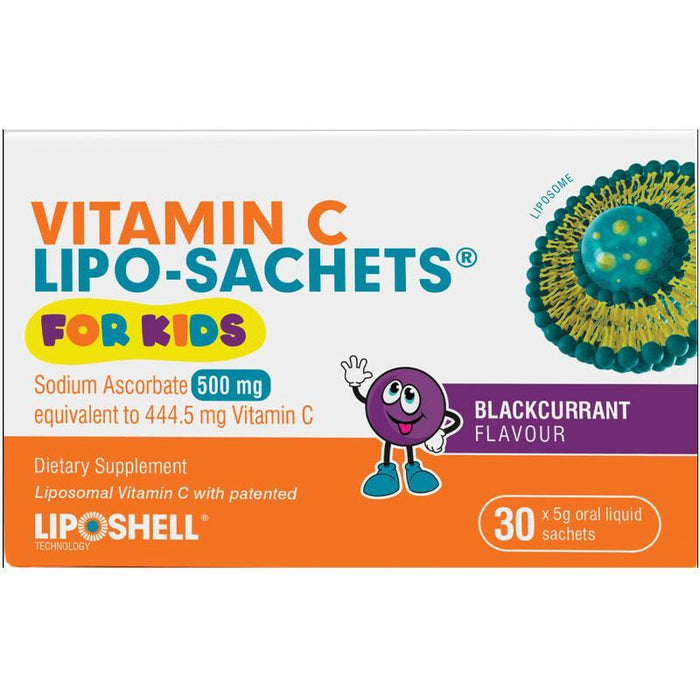 Lipo-Sachets Vitamin C Kids Blackcurrant 30 Pack