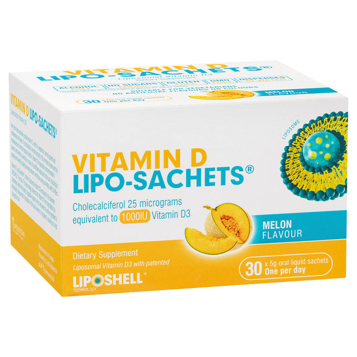 Lipo-Sachets Vitamin D Melon 30 Pack