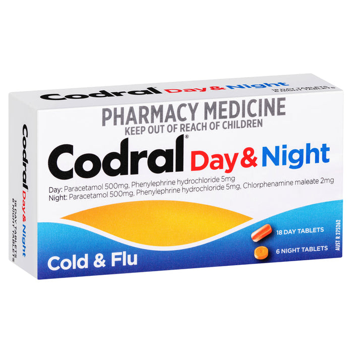 Codral Day & Night Tablets 24 Codeine FREE