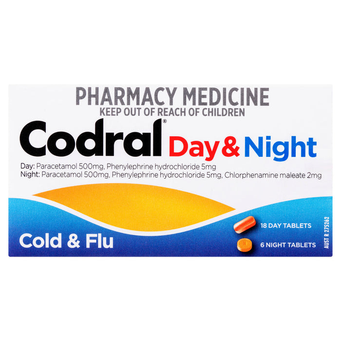 Codral Day & Night Tablets 24 Codeine FREE