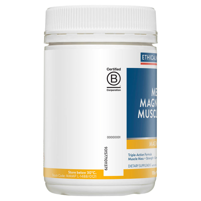 Ethical Nutrients Mega Magnesium Muscle Plus Powder 135g