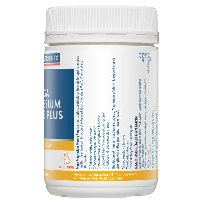 Ethical Nutrients Mega Magnesium Muscle Plus Powder 135g