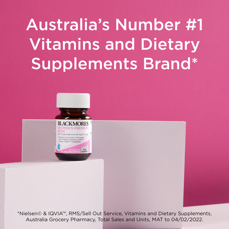 Blackmores Womens Premium Iron Tablets 30