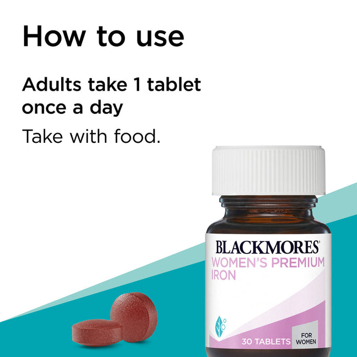 Blackmores Womens Premium Iron Tablets 30