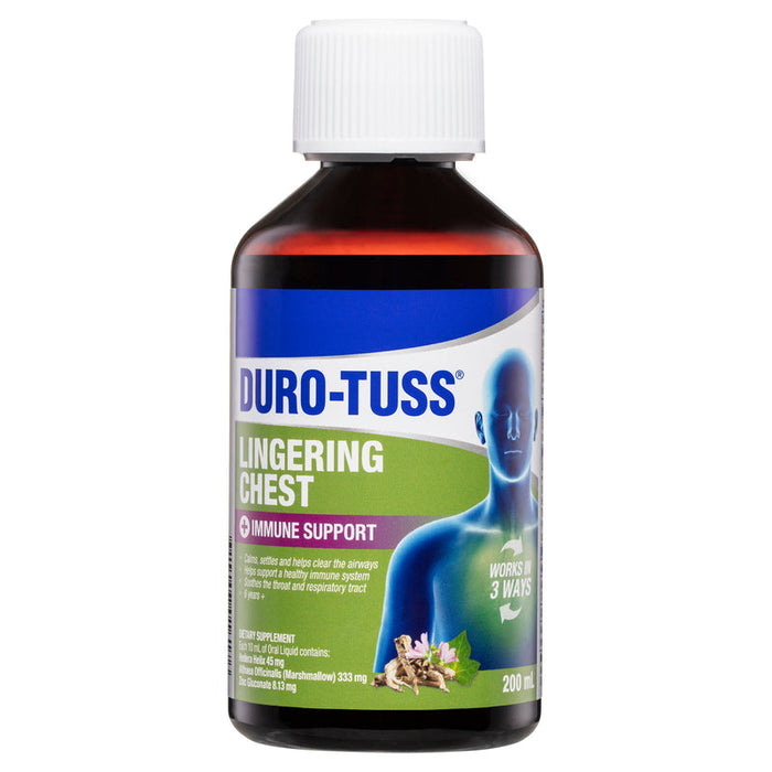 Duro-Tuss Lingering Chest + Immune Support 200ml