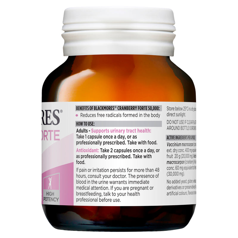 Blackmores Cranberry Forte 50,000 Capsules 30