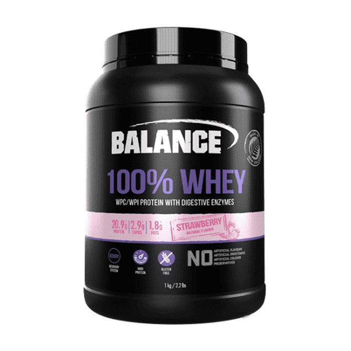 Balance 100% Whey Protein Strawberry 1kg