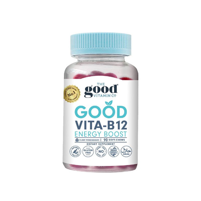 The Good Vitamin CO Good Vita-B12 Energy Boost Soft Chews 90 - Pomegranate