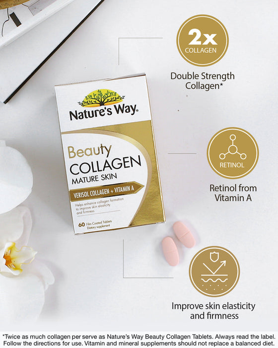 Natures Way NZ - Beauty Collagen Mature Skin Tablets 60