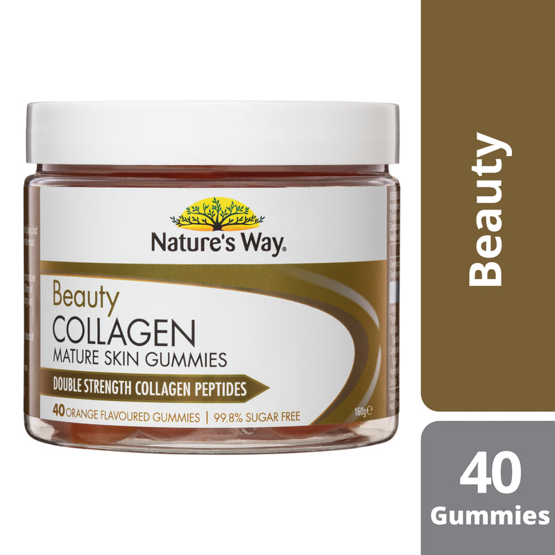 Natures Way NZ - Beauty Collagen Mature Skin Gummies 40 - Orange