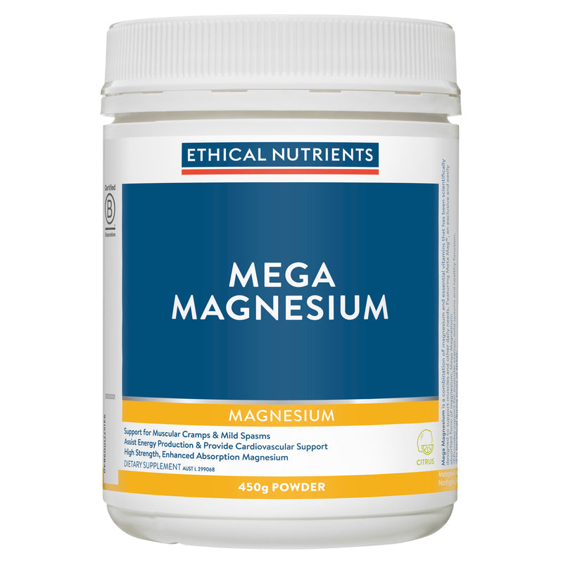 Ethical Nutrients Mega Magnesium Powder 450g - Citrus