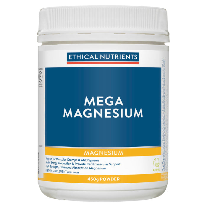 Ethical Nutrients Mega Magnesium Powder 450g - Citrus