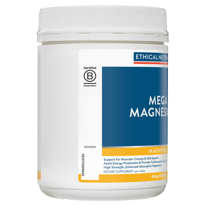 Ethical Nutrients Mega Magnesium Powder 450g - Citrus