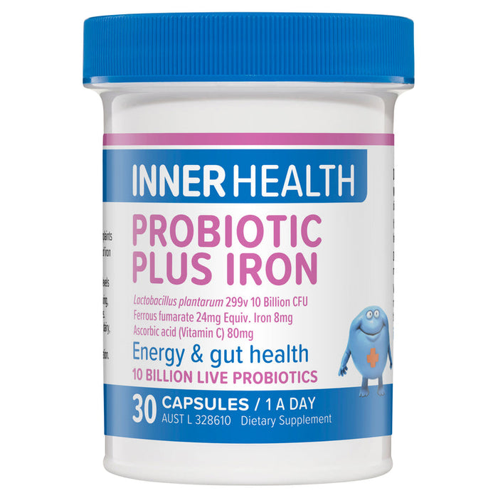 Inner Health Probiotic Plus Iron Capsules 30