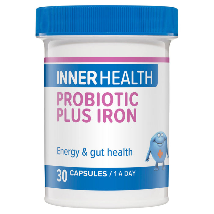 Inner Health Probiotic Plus Iron Capsules 30