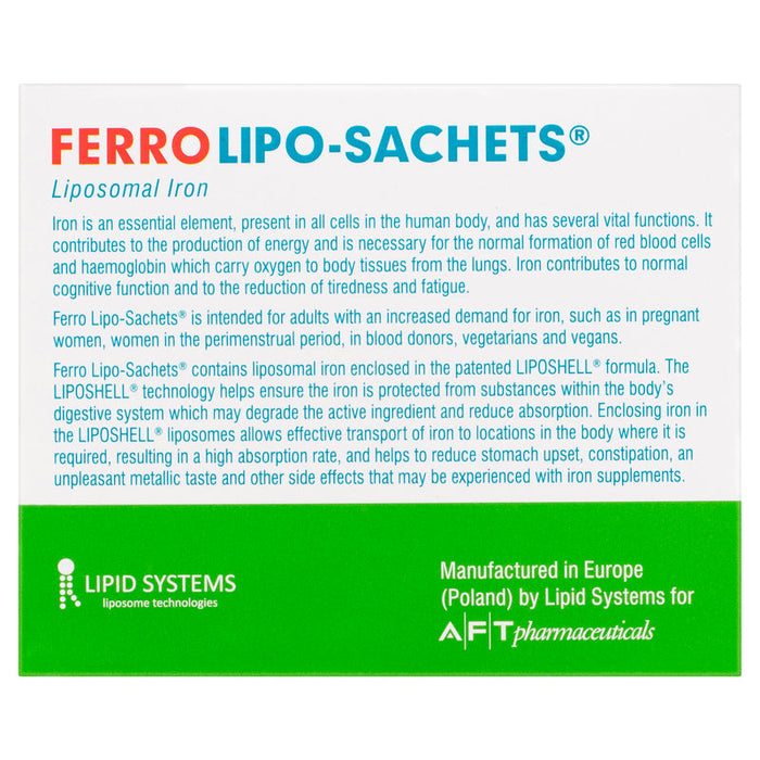 Lipo-Sachets Ferro Liposomal Iron Strawberry 30 Pack