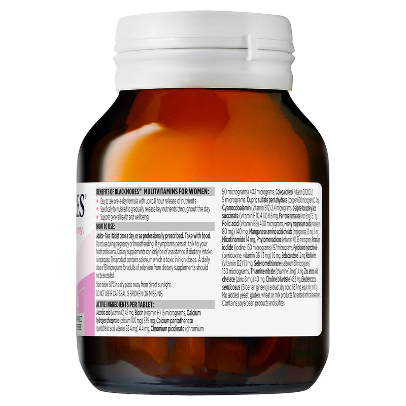 Blackmores Multivitamins for Women Sustained Release Tablets 60