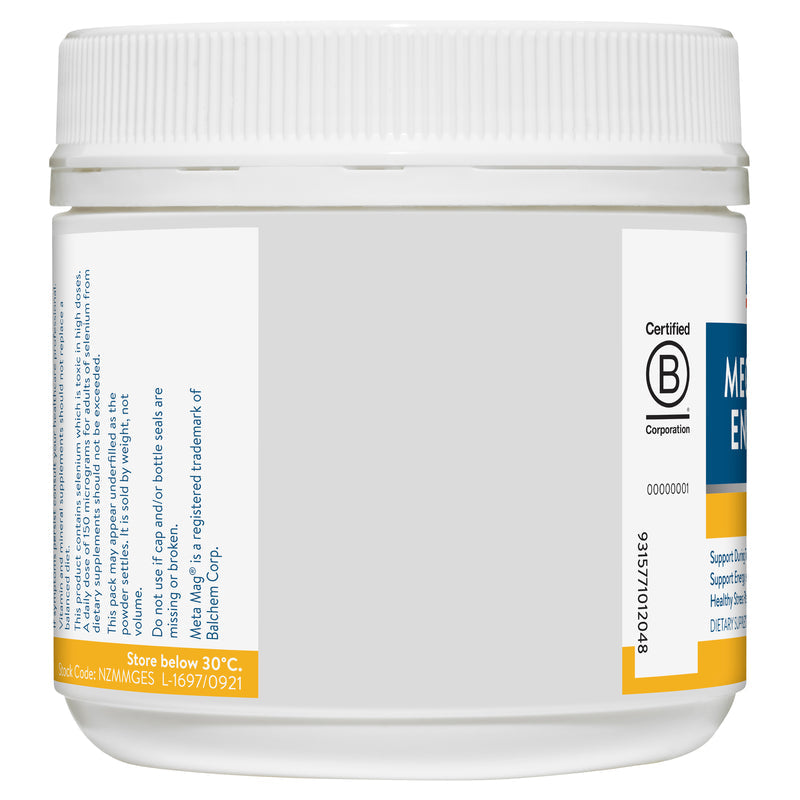 Ethical Nutrients Mega Magnesium Energy & Stress Powder 140g - Tropical