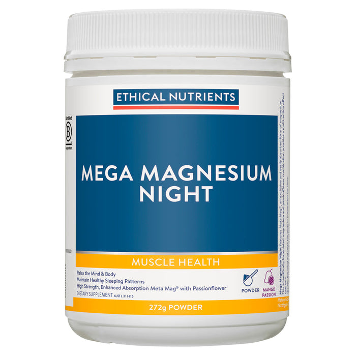 Ethical Nutrients Mega Magnesium Night 272g - Mango Passion