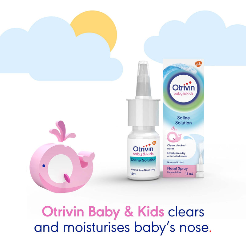Otrivin Baby & Kids Saline Solution Nasal Spray 15ml