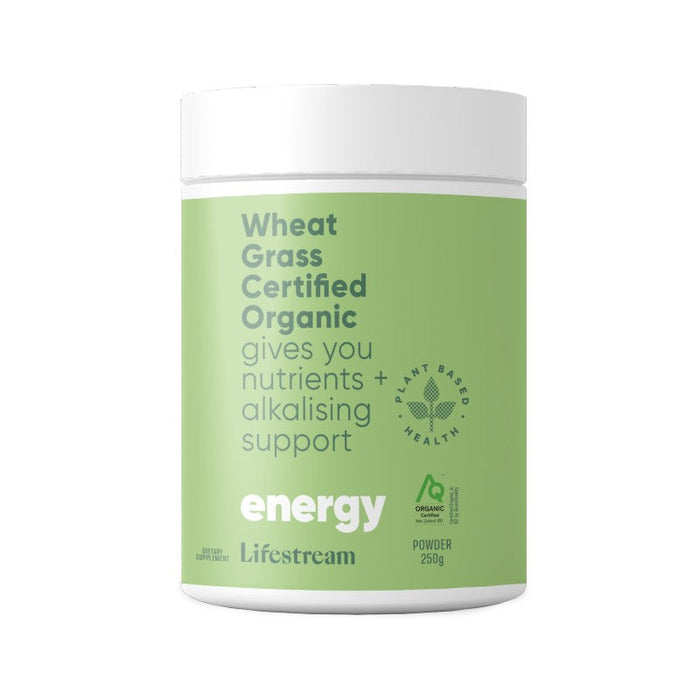 Lifestream Wheat Grass Certified Organic Powder 250g