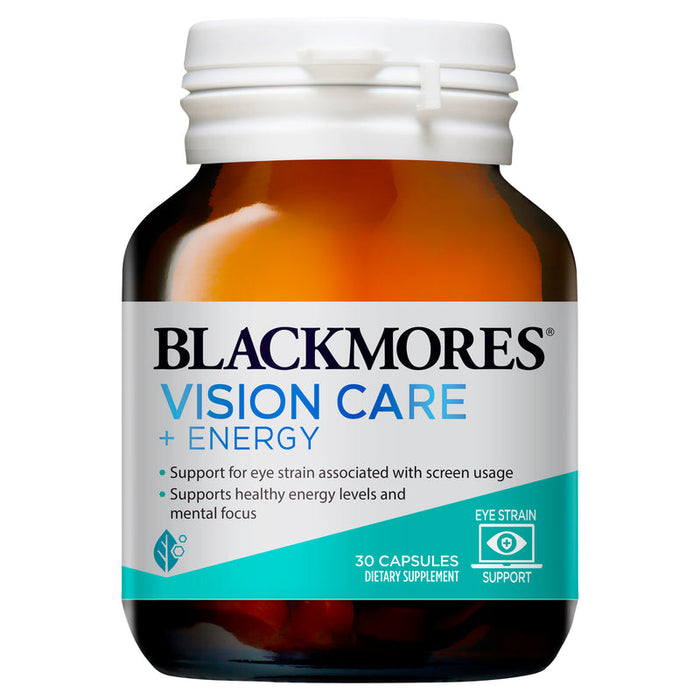 Blackmores Vision Care + Energy Capsules 30