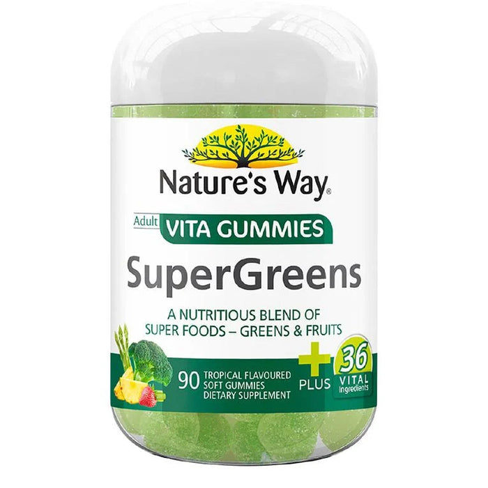 Natures Way NZ - Adult Vita Gummies SuperGreens 90