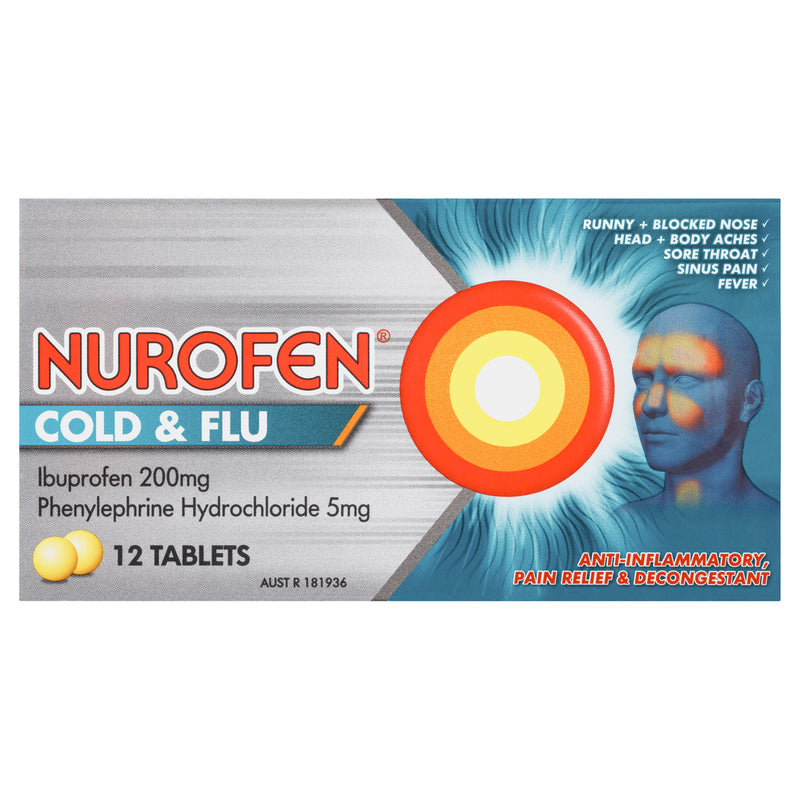 Nurofen Cold and Flu 12 Tablets