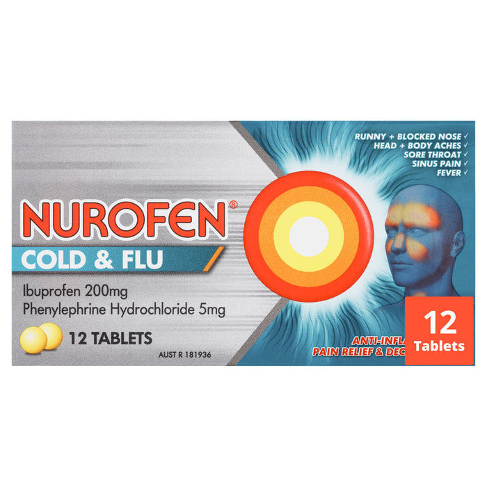 Nurofen Cold and Flu 12 Tablets