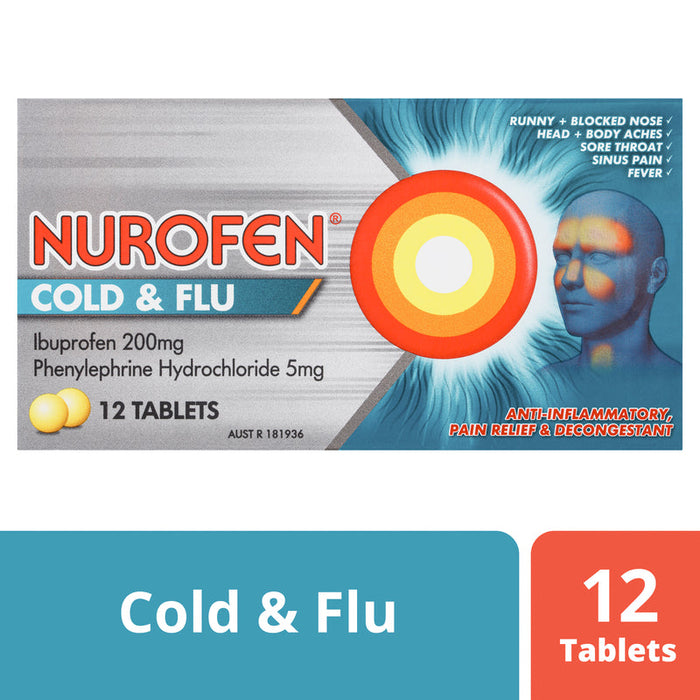 Nurofen Cold and Flu 12 Tablets