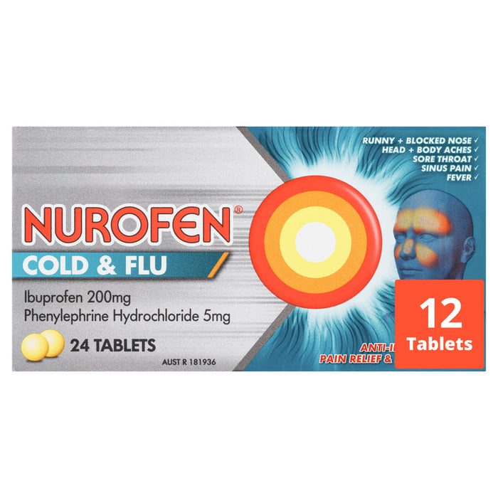 Nurofen Cold & Flu Tablets 24