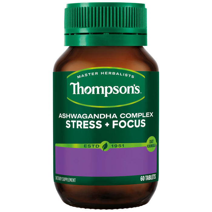 Thompsons Ashwagandha Complex Stress + Focus Tablets 60