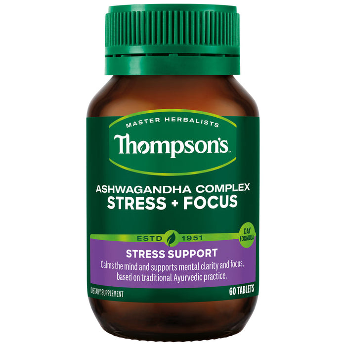 Thompsons Ashwagandha Complex Stress + Focus Tablets 60