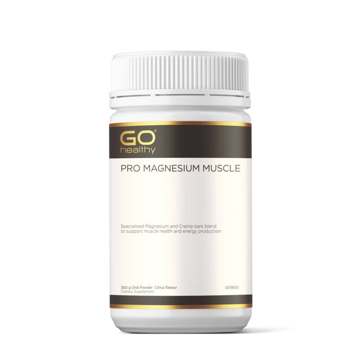 GO Healthy PRO Magnesium Muscle Powder 360g - Citrus