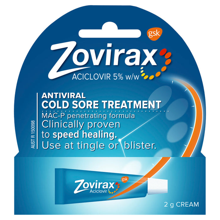 Zovirax Cold Sore Cream Tube 2g