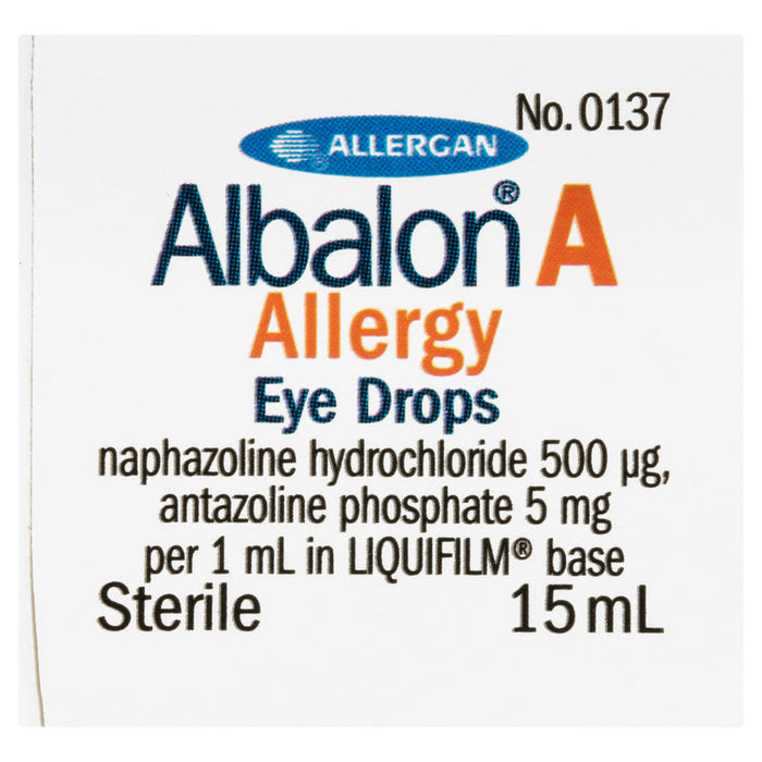 Albalon A Allergy Eye Drops 15mL